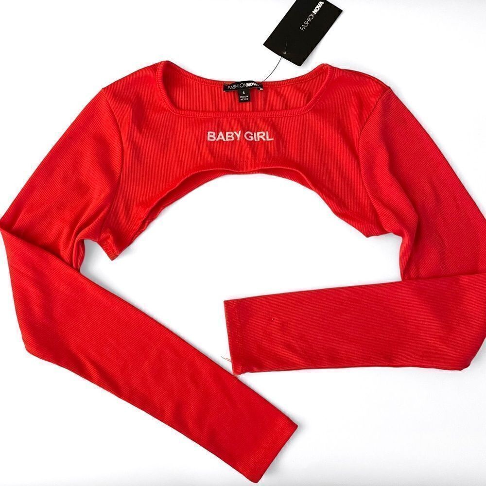 Fashion Nova Baby Girl Super Crop Top